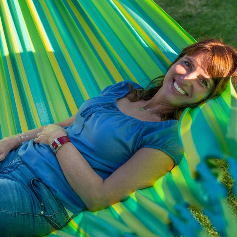 La Siesta® Brisa Lime Classic Hammock - Relaxation Outdoor Resistant, Weather Resistant Double Hammock, Authentic and Comfortable Relaxation - Image 4